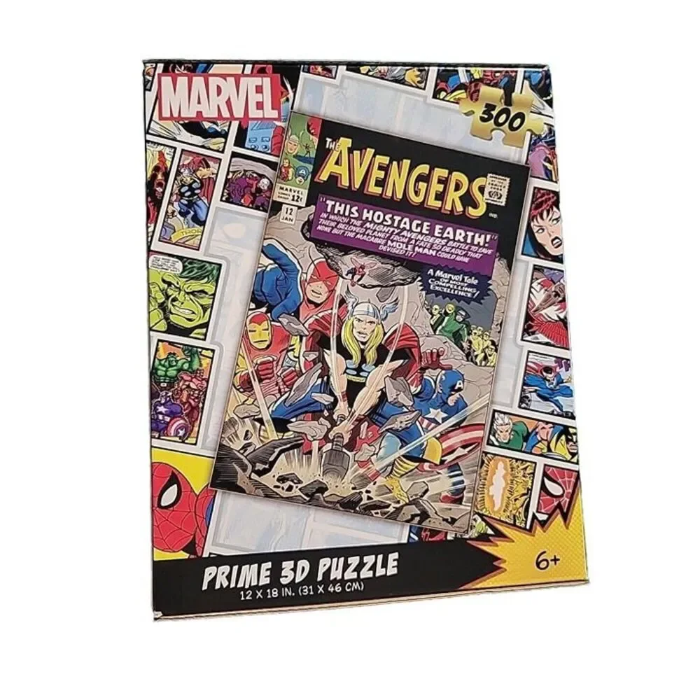 NEW Prime 3D Marvel Avengers Lenticular 300 Piece “This Hostage Earth” Puzzle